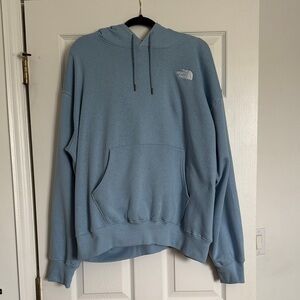 North Face Light Blue Pullover Hoodie